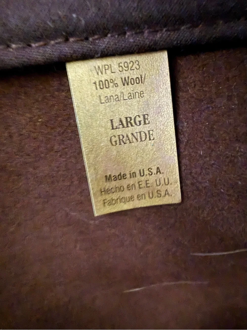 Bailey Brown Wool Western Cowboy Hat‎ Large Made In USA Vintage Classic